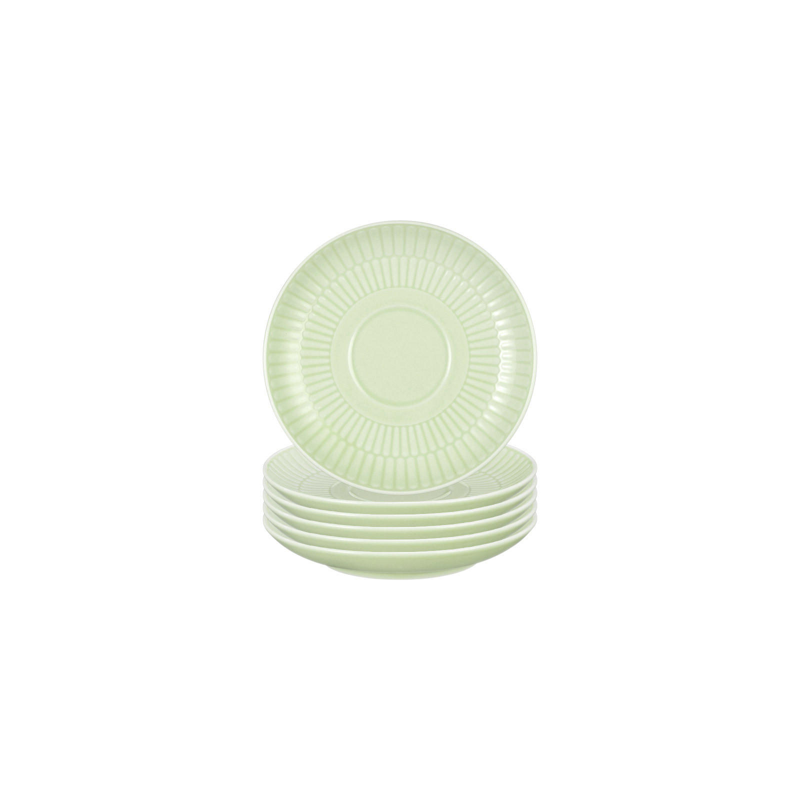 KOMBI-UNTERTASSEN Amina Seladon ø 12 cm 6er Set - Grün, Keramik (12cm) - Seltmann Weiden