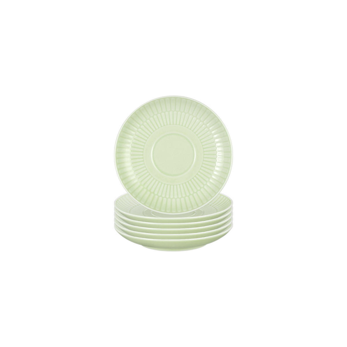KOMBI-UNTERTASSEN Amina Seladon ø 12 cm 6er Set - Grün, Keramik (12cm) - Seltmann Weiden
