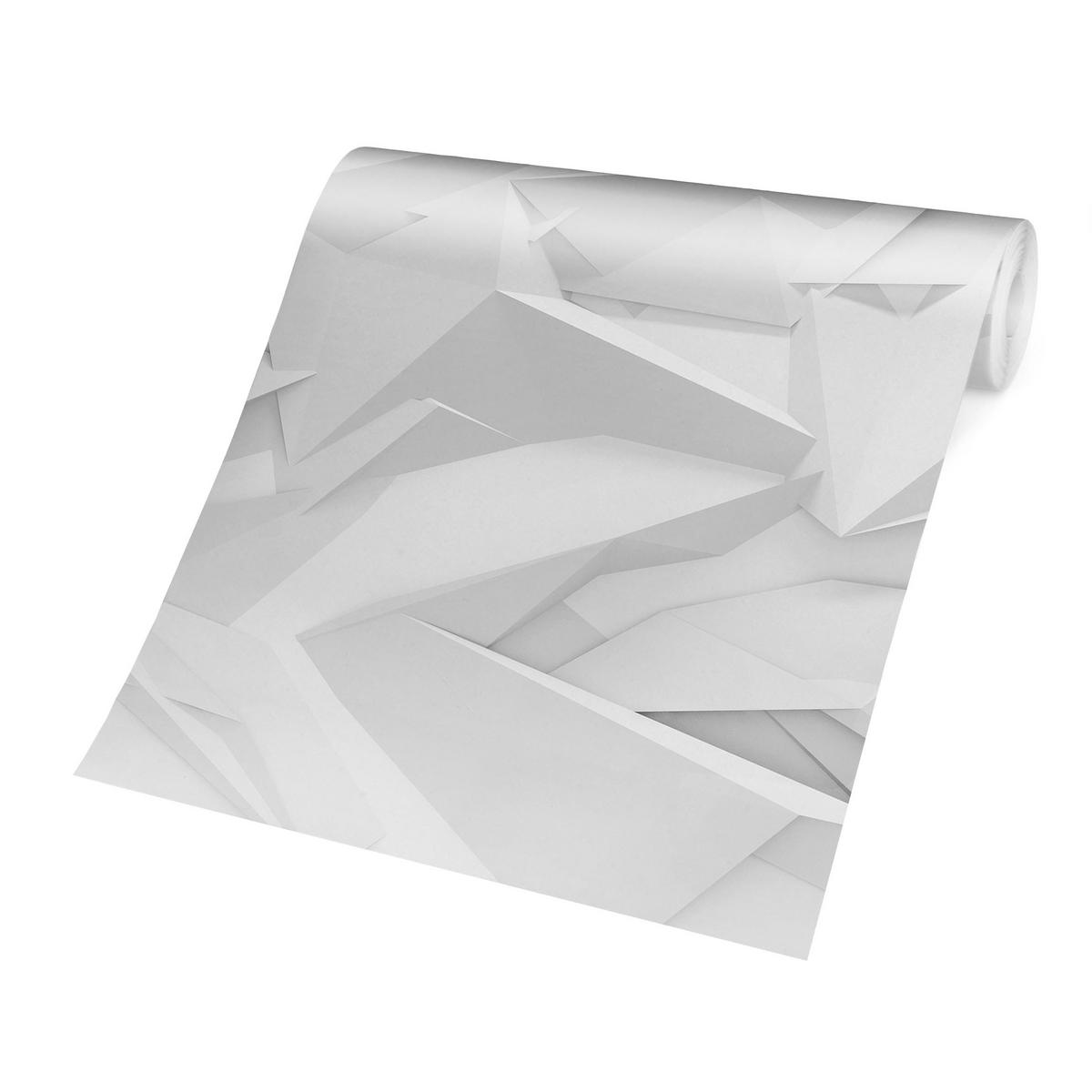 FOTOTAPETE Abstrakte 3D Optik 288/190 cm - Weiß, Papier (288/190cm) - Bilderwelten