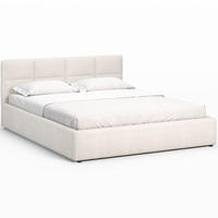 POLSTERBETT 160×200 mit Bettkasten und Lattenrost Mika Teddy-10 Beige Velours - Beige, Holz/Textil (160/200cm) - Jana