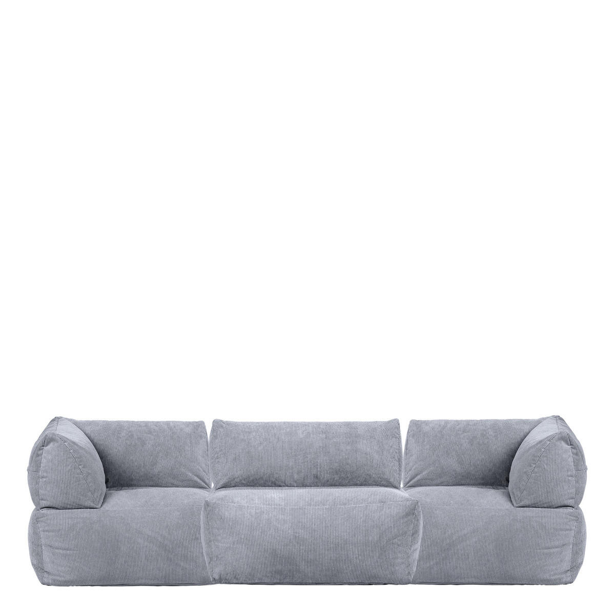 SITZSACK Tetra, modulares Ecksofa, 3pc - Anthrazit/Grau, Kunststoff (176/80/88cm) - icon