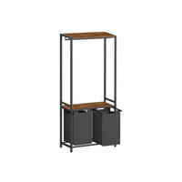 WÄSCHEKORB MOMBASA - Braun, Metall (33/177/73cm) - Hansiro