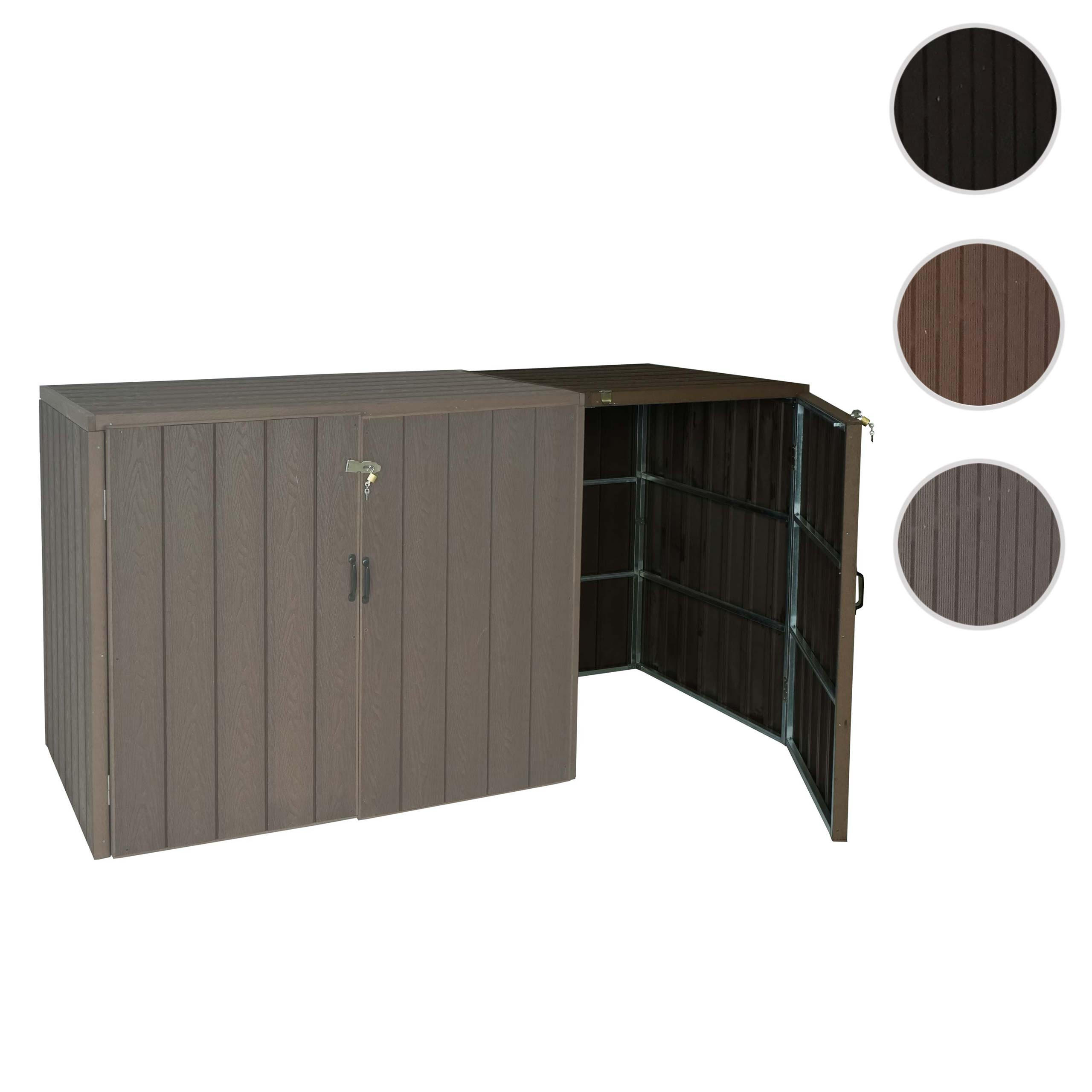MÜLLTONNENBOX ERWEITERUNG Braun - Braun, Metall (69/116/88cm) - MCW