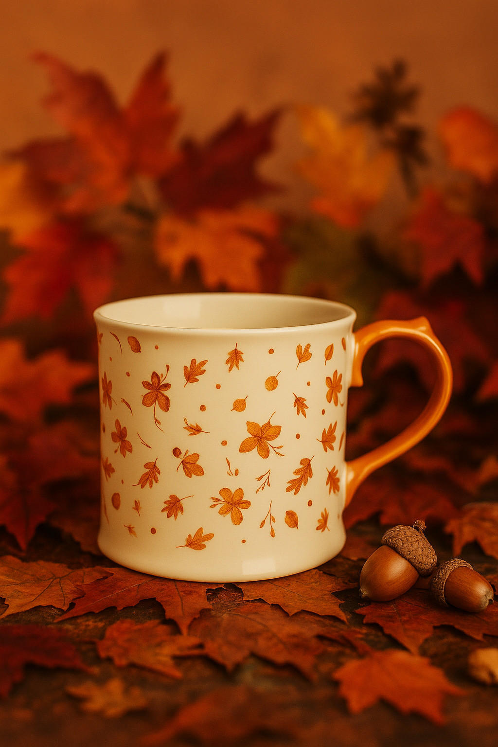 BECHER Rado Orange 9x13,5x8,8 cm Porzellan - Orange, Keramik (0.35L) - Mondex