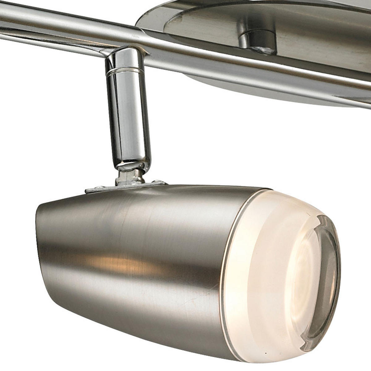 LED DECKENLEUCHTE EYE Chrom Silber - Silberfarben, Metall (58/8/15.5cm) - Esto