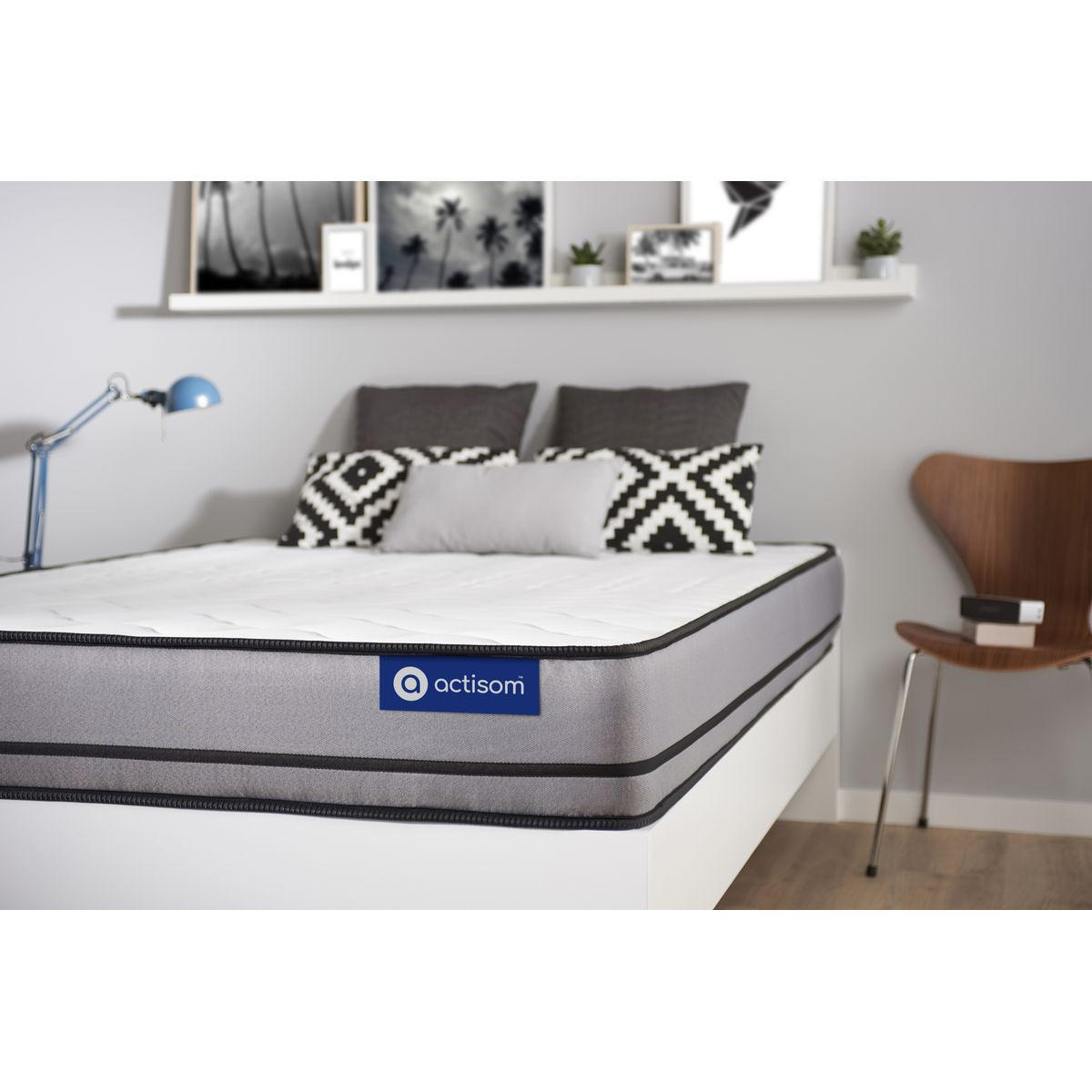 MATRATZE Actimemo night Memory-Schaum 100 x 200 cm h4 - Weiß, Textil (100/200cm) - ACTISOM