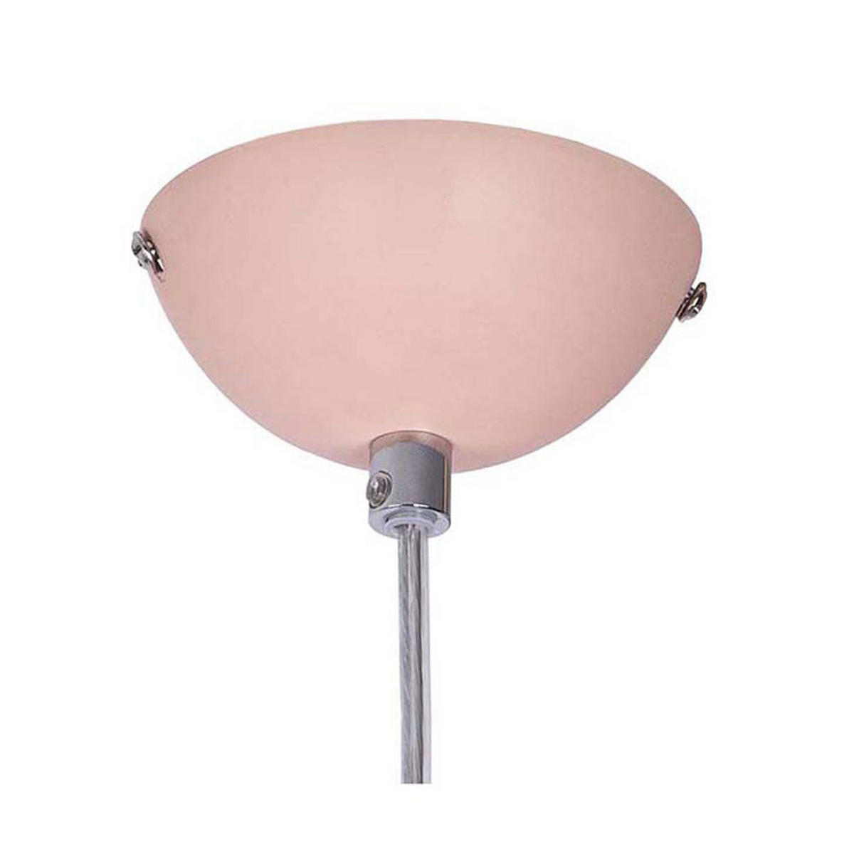 LED HÄNGELEUCHTE CARIN Rosa Metall Holzoptik - Rosa, Metall (35/35/150cm) - Nowa