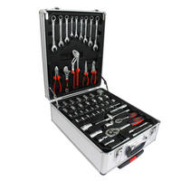 WERKZEUGSET 899 TEILE, rollender Wagen mit 4 Schubladen, Silber - Silberfarben, Kunststoff (20/51/36.5cm) - Novahome
