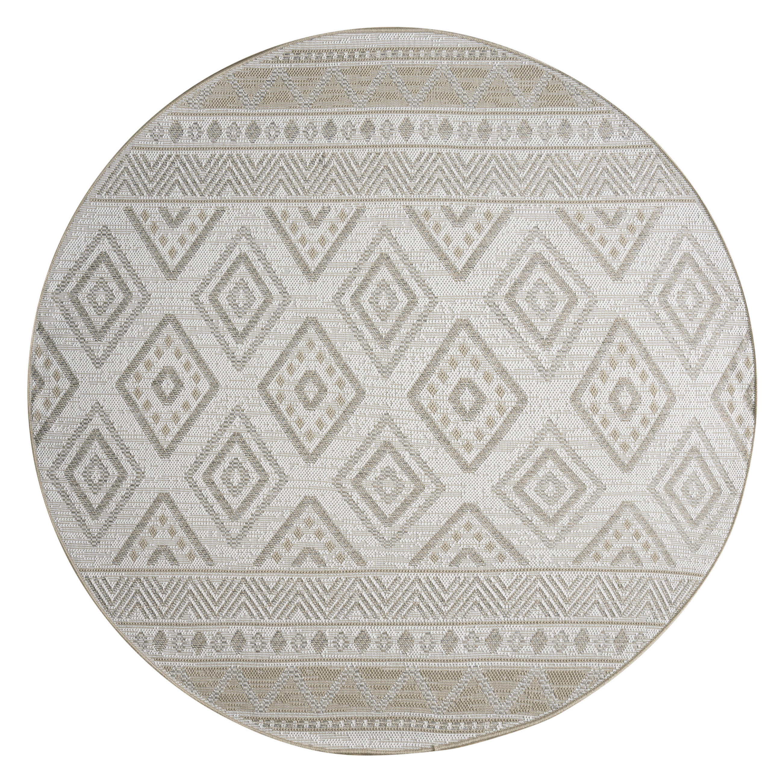 OUTDOORTEPPICH 80/80 cm Vermont 184 - Beige, Textil (80/80cm) - Paco Home