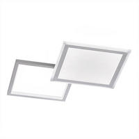 LED DECKENLEUCHTE Aluminium Silber - Silberfarben, Metall (51/51/4.5cm) - Wofi