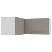 ECKHÄNGESCHRANK Kvantum W14/90/36 Beige Matt / Weiß Matt 90 / 90 / 36cm - Beige/Weiß, Holz/Holzwerkstoff (90/36/90cm) - Feldmann-Wohnen