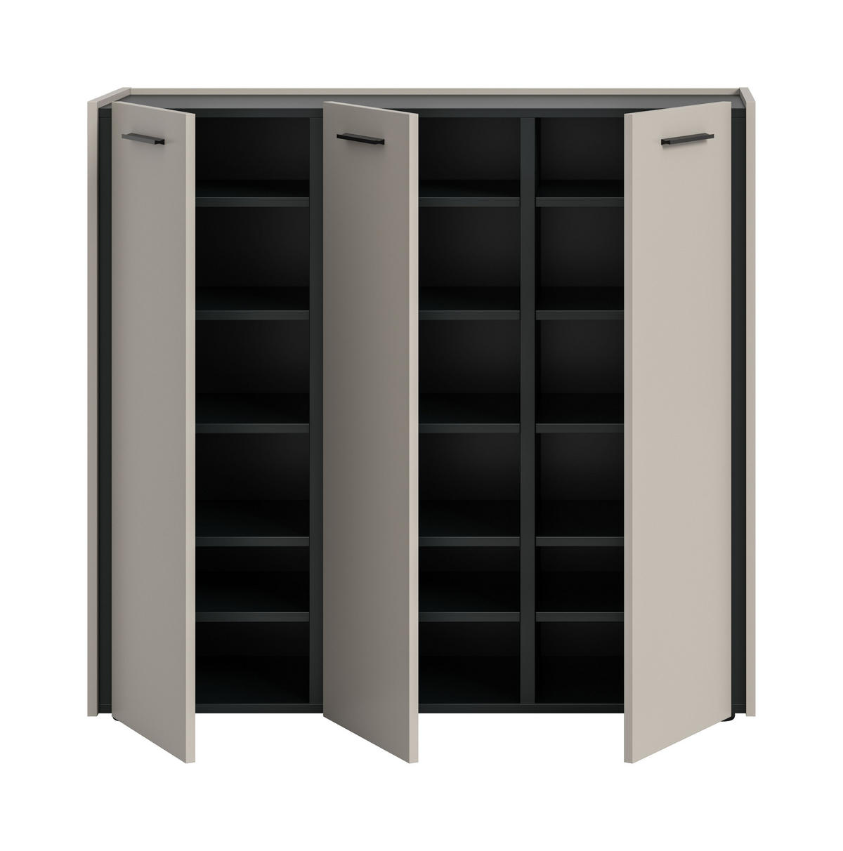 SCHUHKOMMODE EMIL (B/H/T: ca. 113/106/37 cm) in Kaschmir/Kaschmir - Sandfarben, Holzwerkstoff (113/106/37cm)