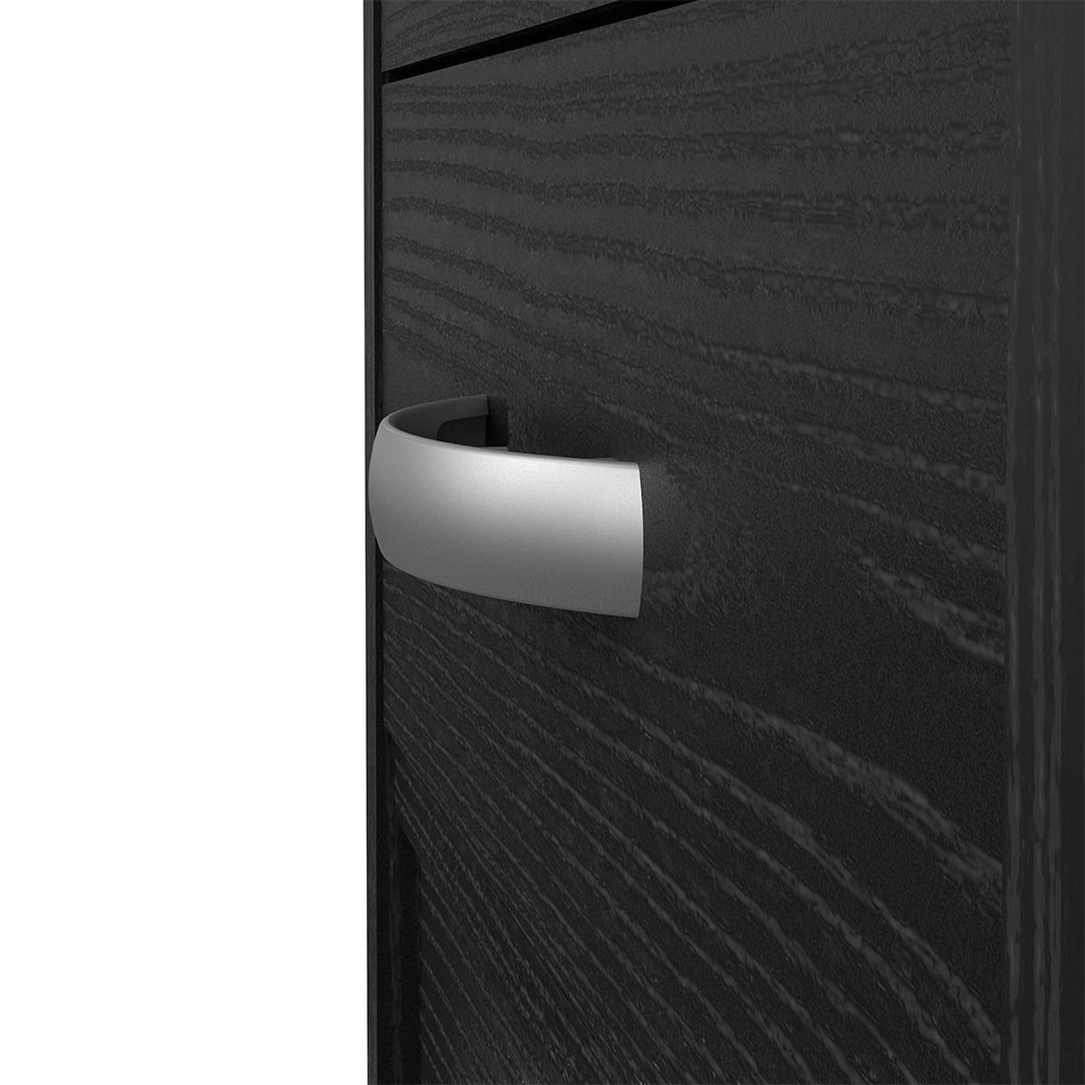 SCHREIBTISCH, FunctionPlus, Schwarz, Holzwerkstoff, 110 x 49 x 76 cm - Schwarz, Holzwerkstoff (49/110/76cm) - ebuy24