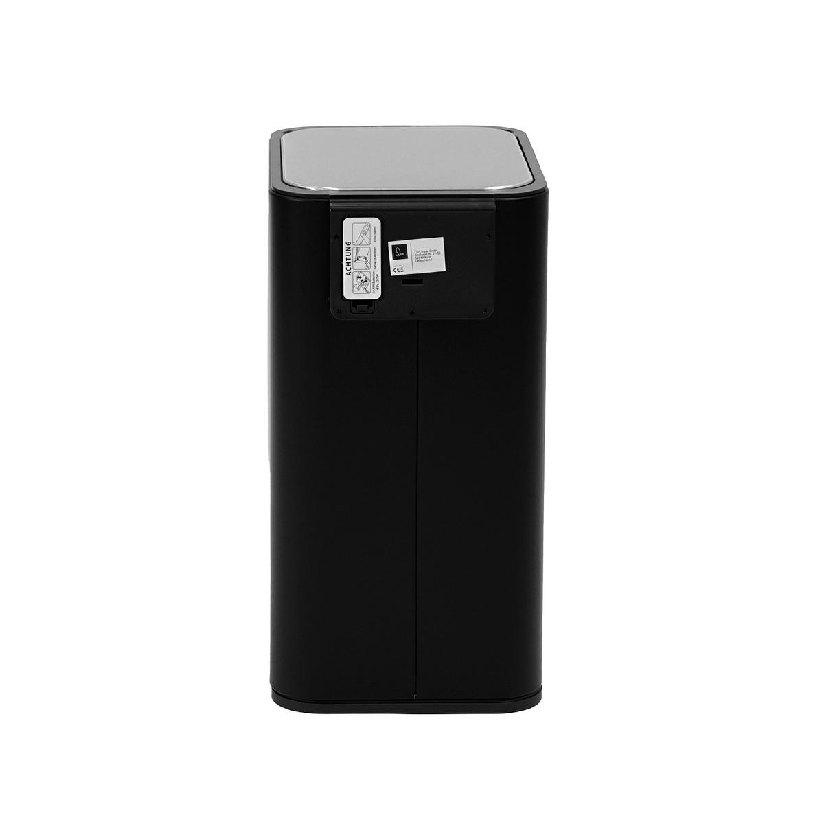 SENSORMÜLLEIMER SE13L - Schwarz, Metall (21/40/29cm) - SVITA