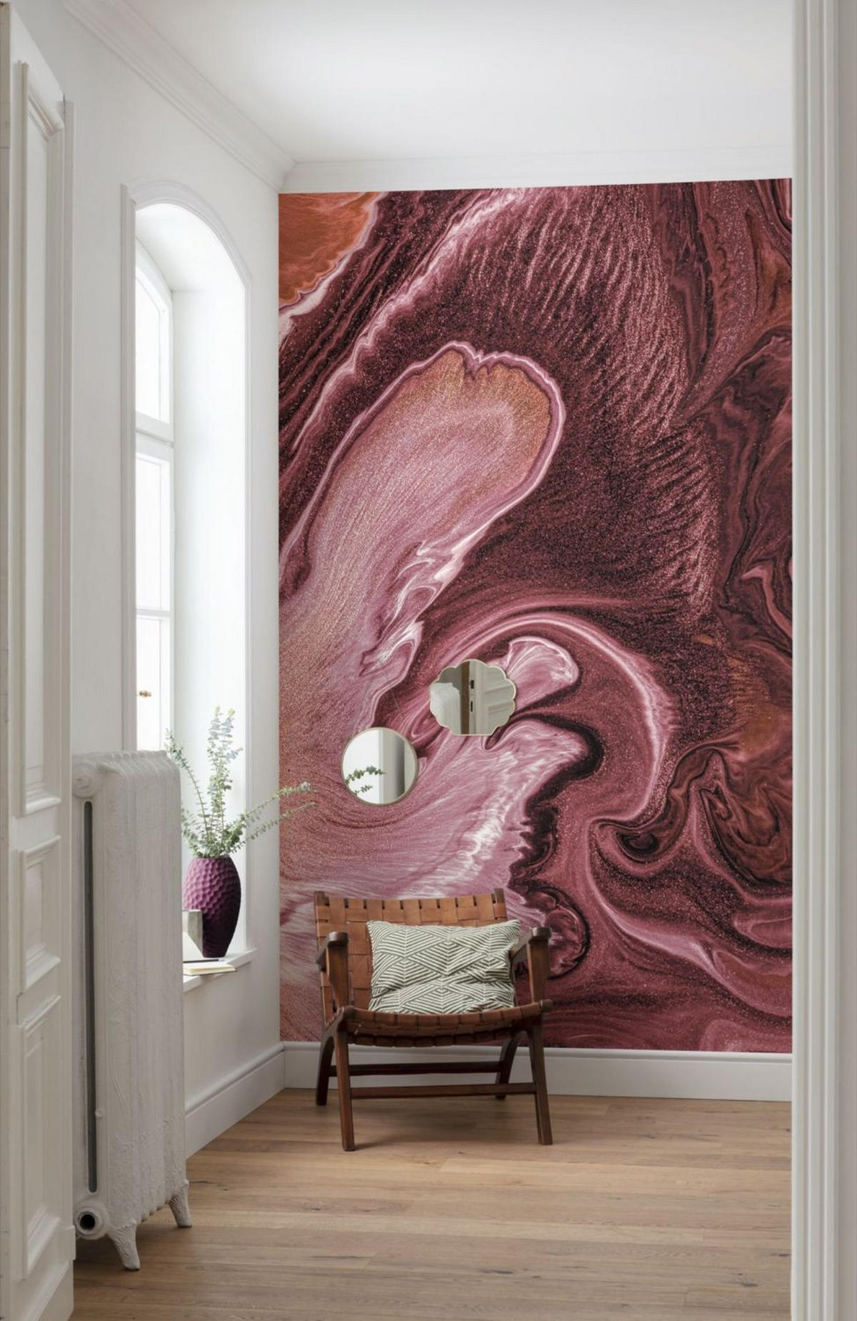FOTOTAPETE Farbverlauf 200 x 280 cm - Rot, Papier (200/280cm) - Sanders & Sanders