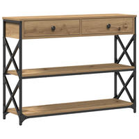KONSOLE Tisch Artisan-Eiche 100/28/75 Cm - Braun, Holzwerkstoff (100/28/75cm) - vidaXL