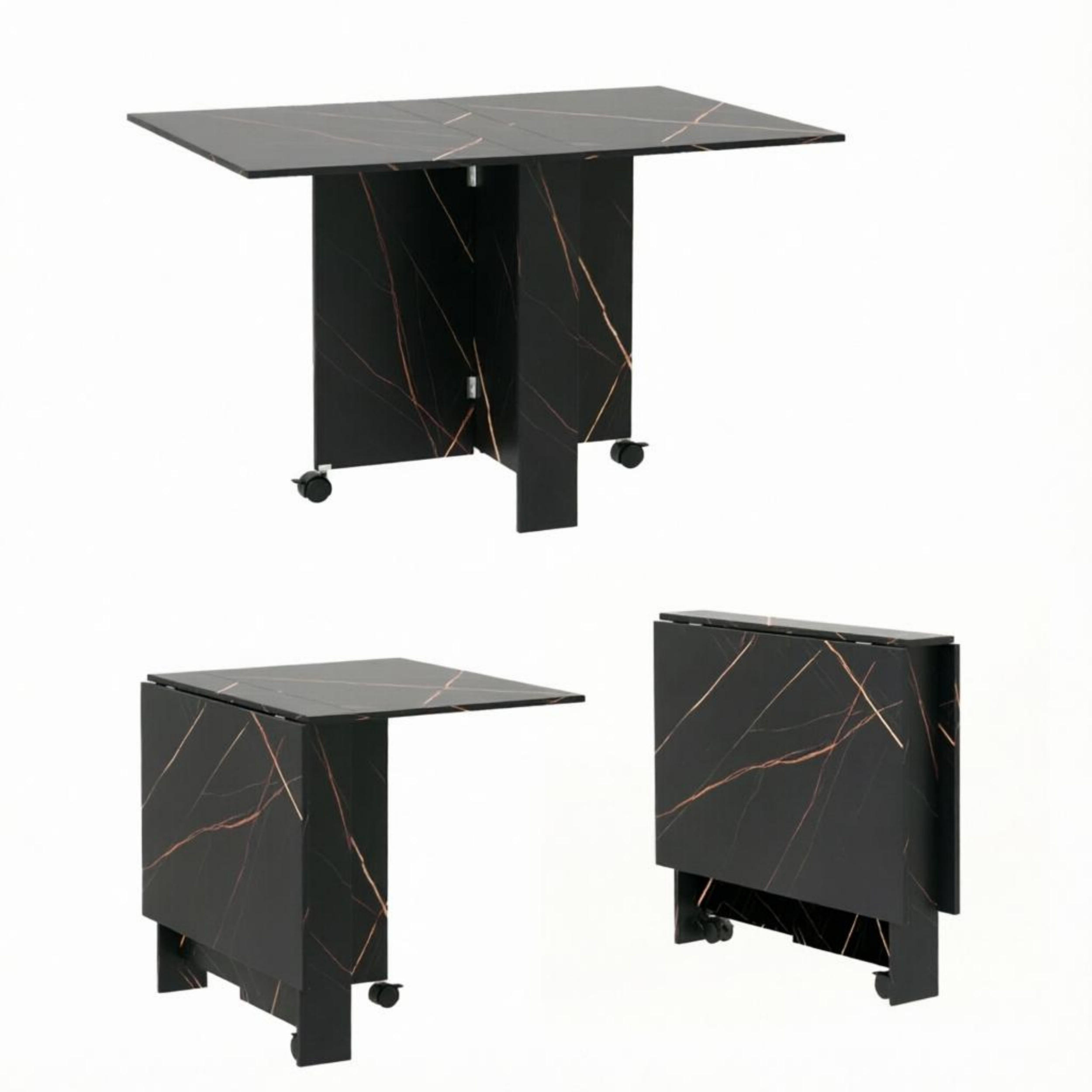 ESSTISCH 120/80/73 cm, Schwarz - Schwarz, Holzwerkstoff (120/80/73cm)