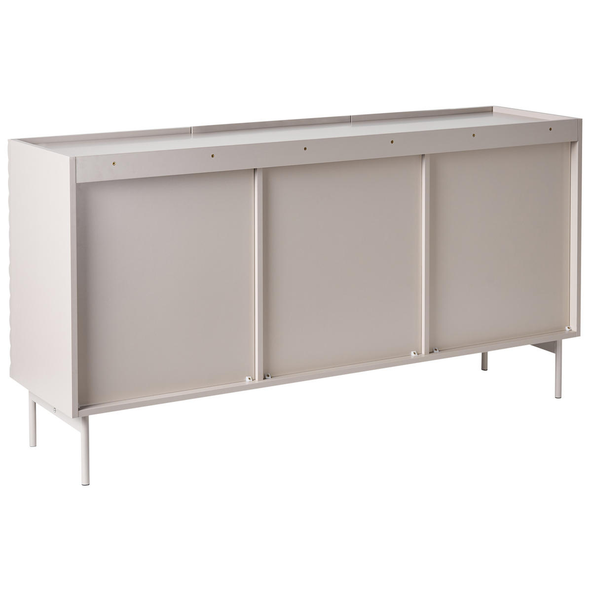 SIDEBOARD se 3 dveřmi Světle béžový Yaraka - béžová, kompozitní dřevo (150/77/40cm) - Beliani