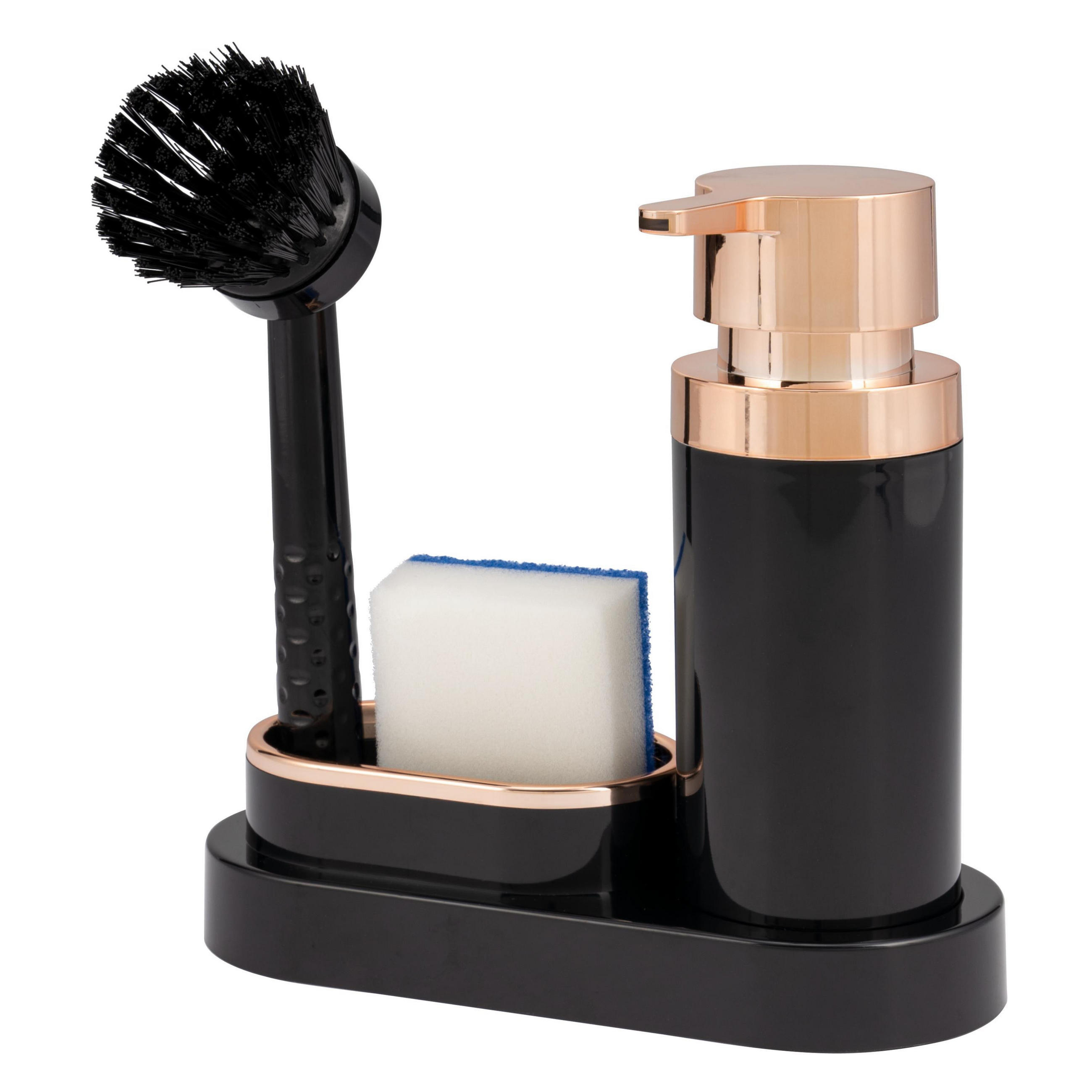 SPÜL-SET, schwarz - Schwarz, Kunststoff (20/8.5/8.5cm) - bremermann