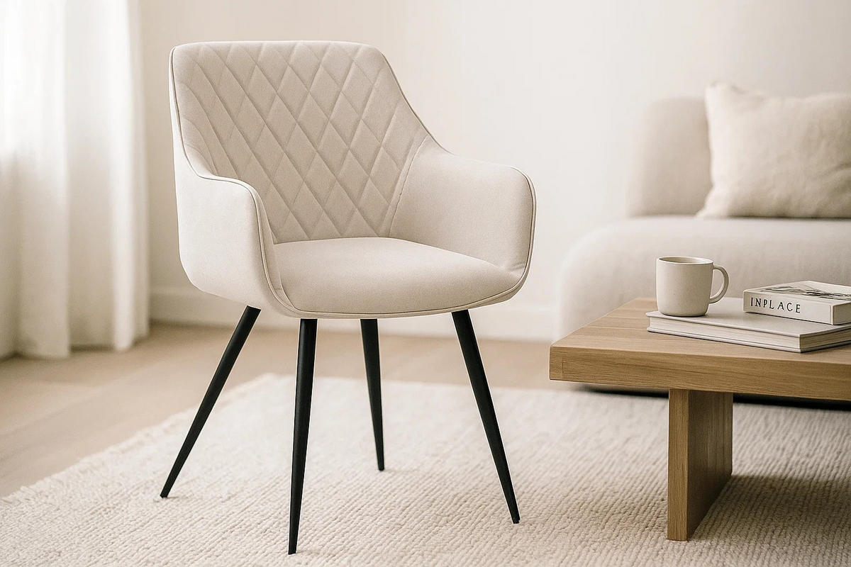 ARMLEHNSTUHL ELLI - Schieferfarben/Anthrazit, Textil/Metall (63/92/62cm) - SAM