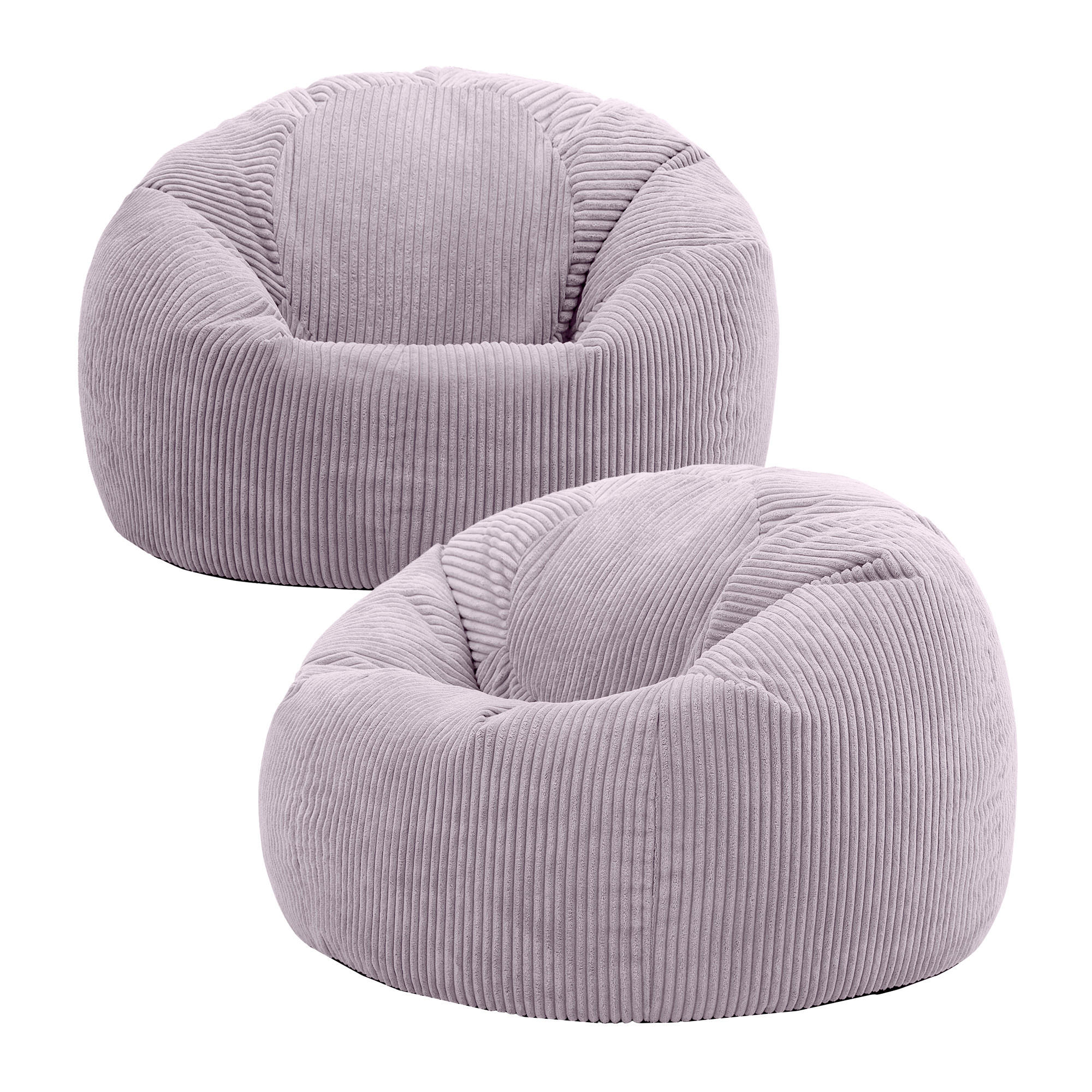 SITZSACK Klassisch Sessel aus Cord 2-tlg. - Lila, Textil (85/50/85cm) - icon