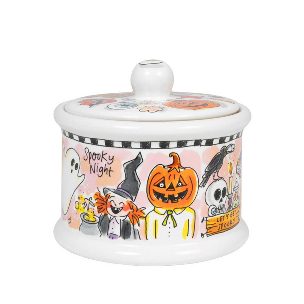 VORRATSDOSE Halloween in Bunt - 13cm - Multicolor, Keramik (14/13/14.3cm) - Blond Amsterdam