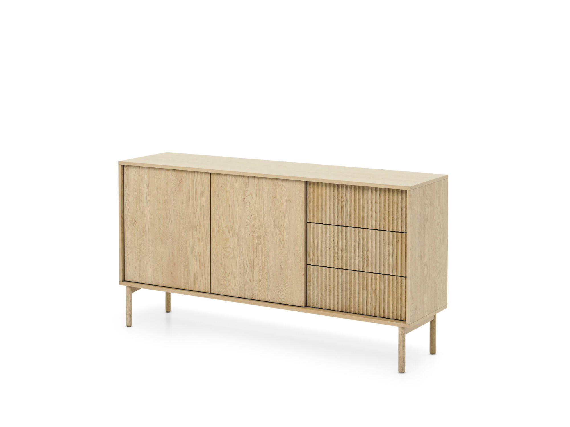 SIDEBOARD TAVO Beige 154x40x80 cm - Beige, Holzwerkstoff (154/80/40cm) - FURNLUX