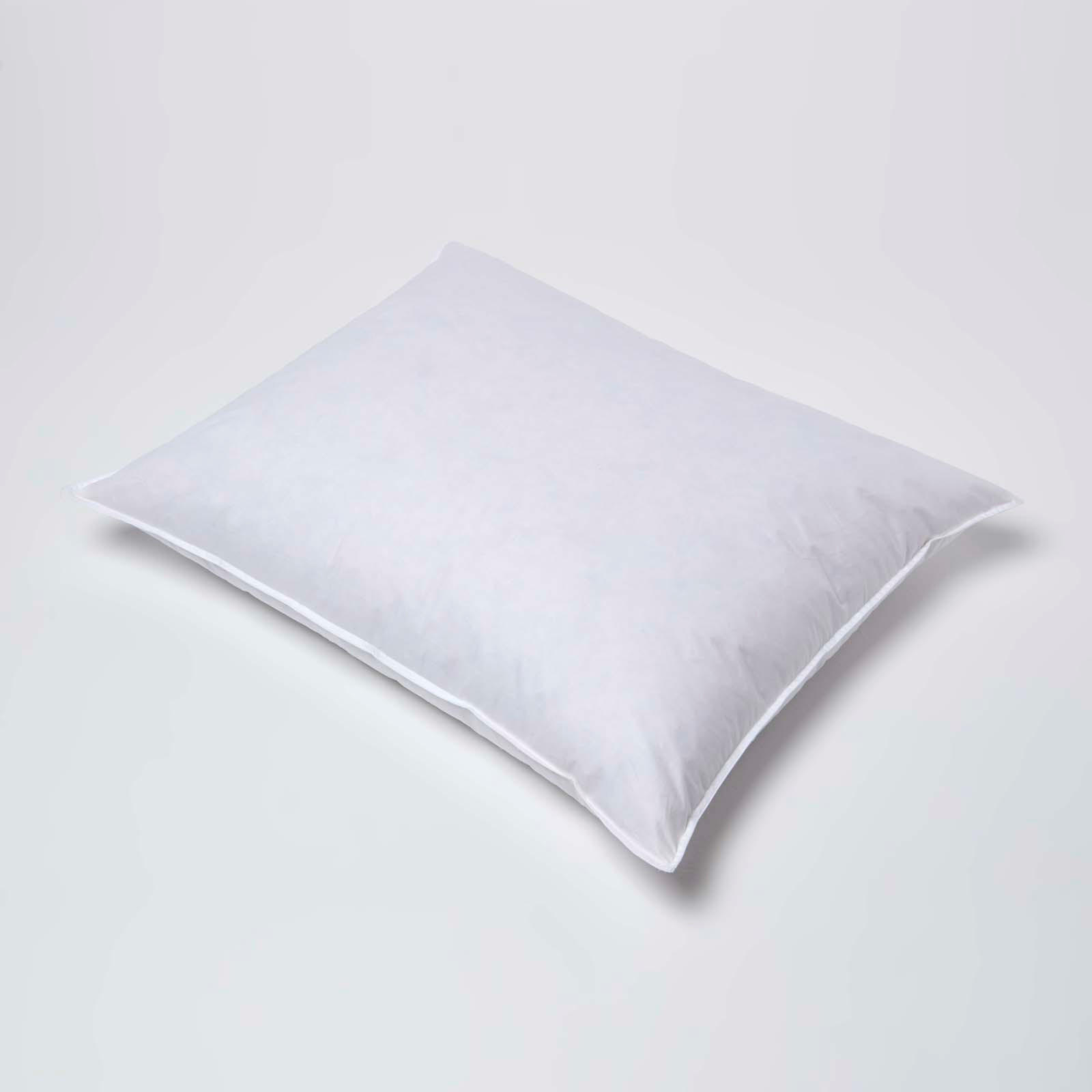 KOPFKISSEN 60/70 cm, Daunenkissen medium-weich - Weiß, Textil (60/70cm) - Homescapes