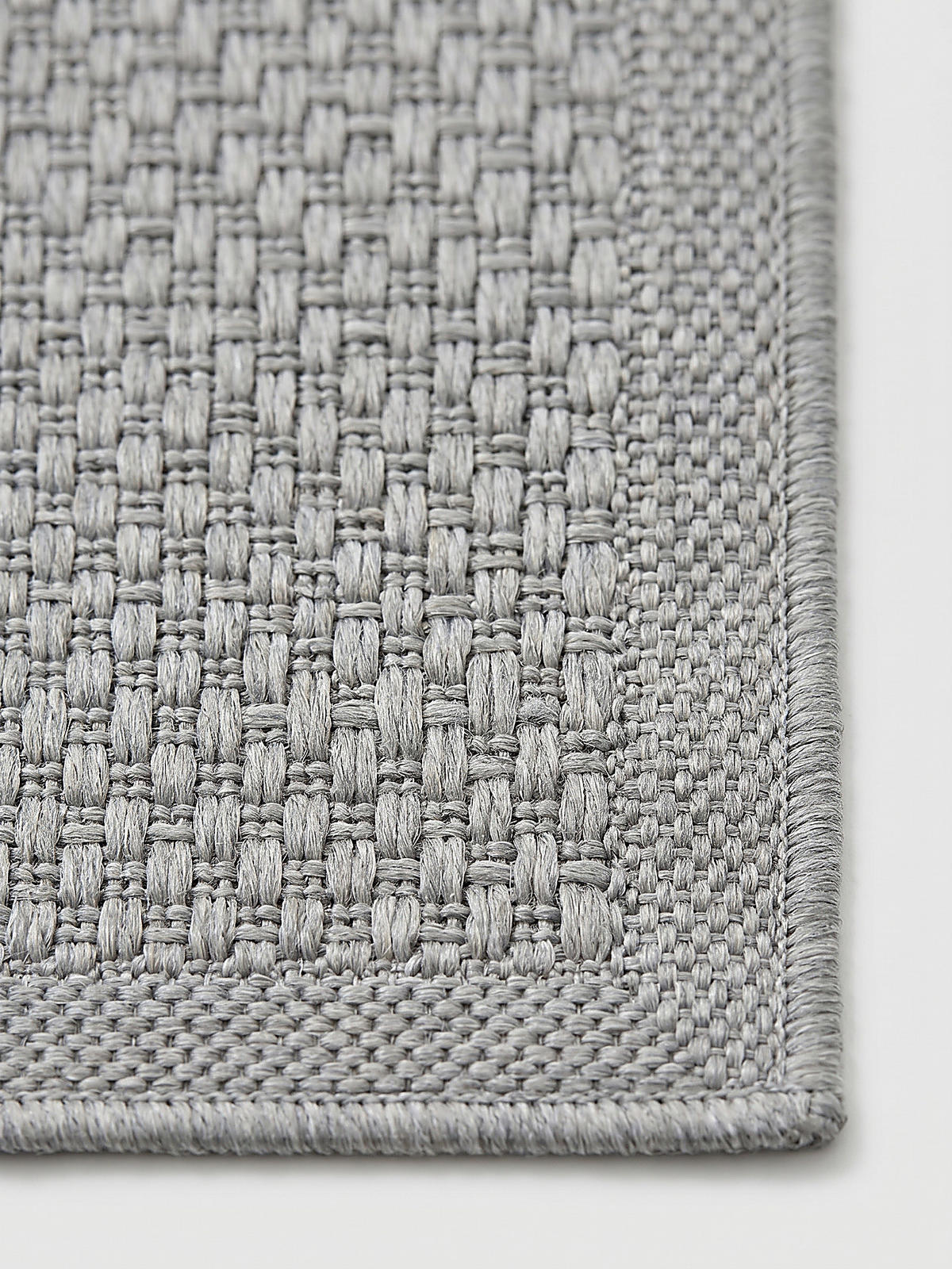 FLACHWEBTEPPICH Uni NURE Polypropylen Grau 160 x 220 cm - Grau, Textil (160/220cm) - KADIMA DESIGN