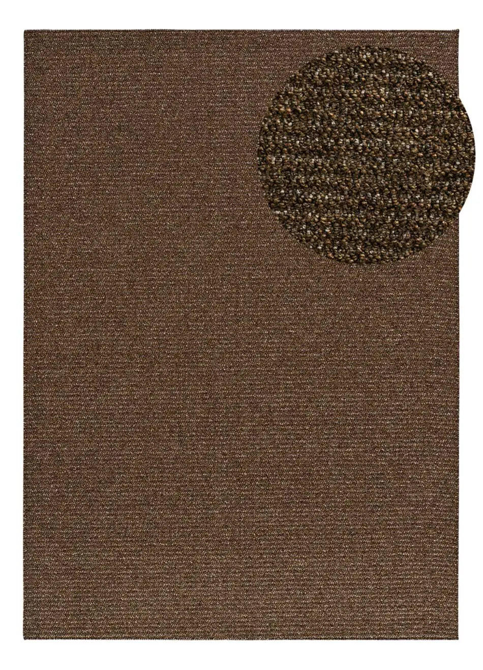 KURZFLORTEPPICH waschbar Bouclé Braun Lumen 200/290 cm - Braun, Naturmaterialien/Textil (200/290cm) - Atticgo