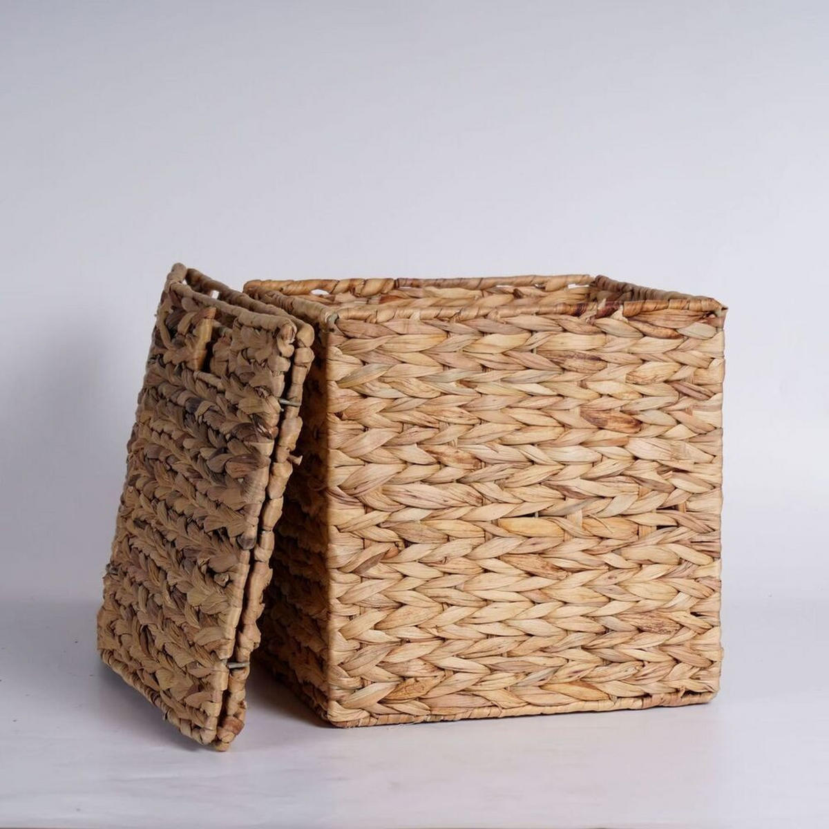AUFBEWAHRUNGSKORB, Aus Kürbisgras, 30 × 30 × 30 cm - Braun, Naturmaterialien (30/30cm) - Weltevree
