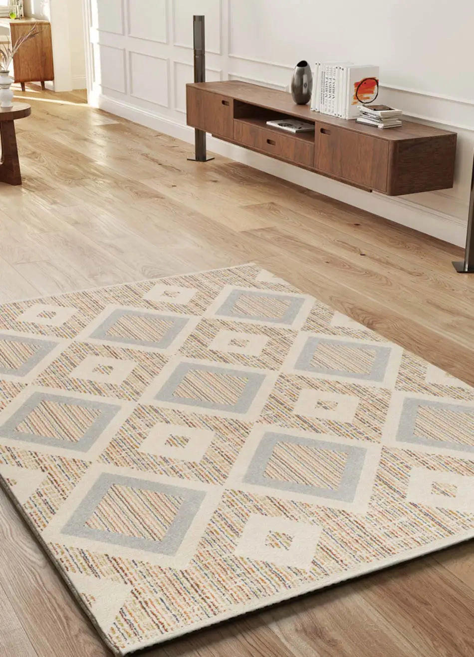 WEBTEPPICH Mehrfarbig Siroco 160/230 cm - Beige/Multicolor, Naturmaterialien/Textil (160/230cm) - Atticgo