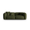 SOFA modular Martina aus strukturiertem Stoff grün 3 Sitzplätze - Grün, Textil (106/75/240cm) - Micadoni