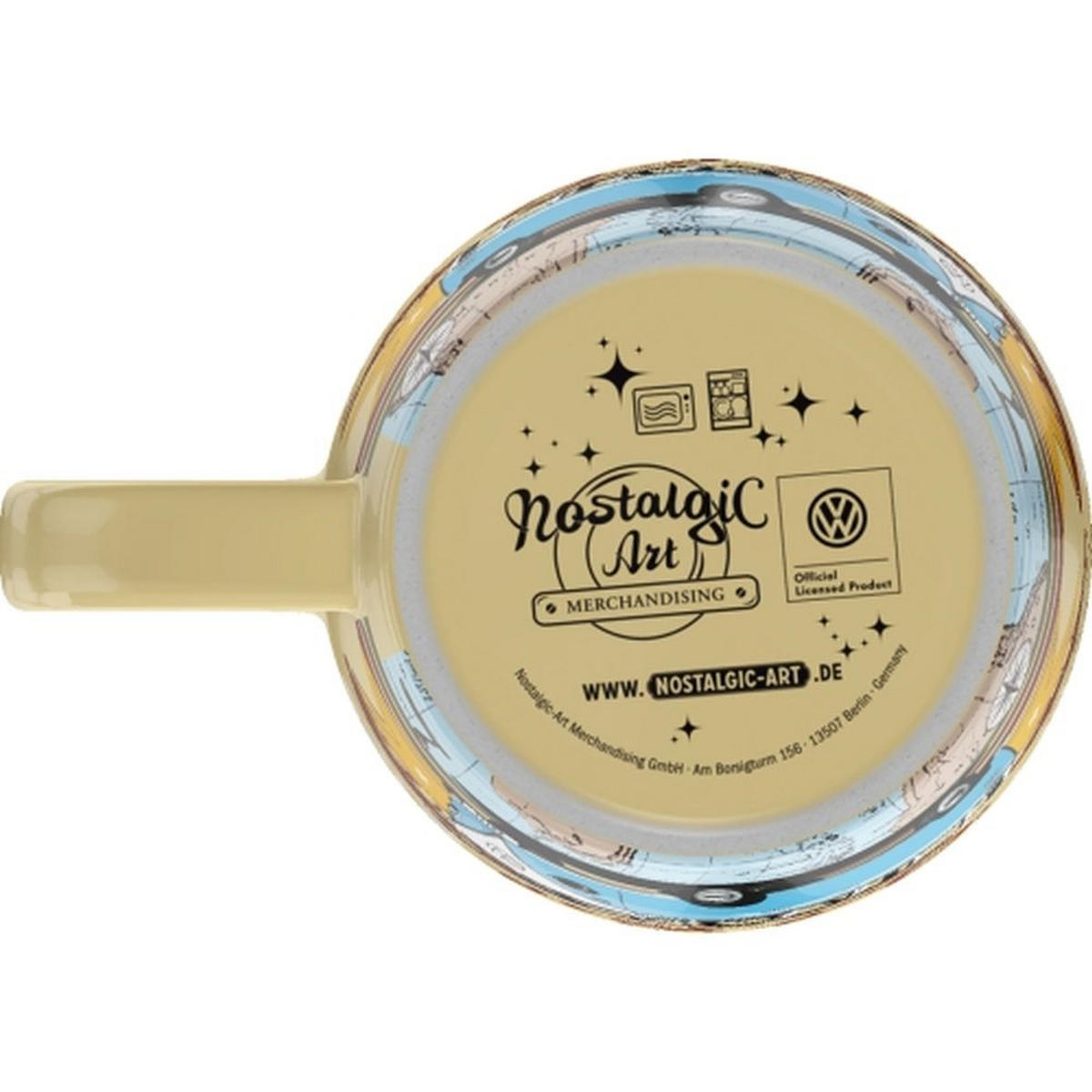 KAFFEETASSE 330 ml Volkswagen VW Bulli Let's Get Lost - Multicolor, Keramik (0.33L) - Nostalgic-Art