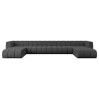 WOHNLANDSCHAFT modulares Sofa Joren-U3 - 501x177x70 cm Grau - Grau, Holzwerkstoff/Textil (501/70/177cm) - ALTDECOR