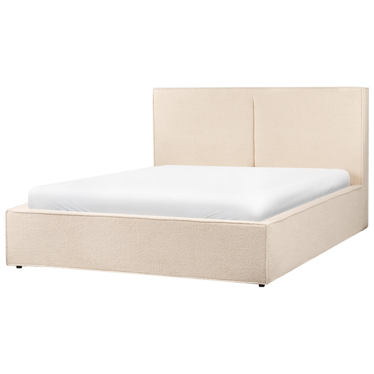 POLSTERBETT 160x200 cm Beige Moissac - Beige, Textil (160/200cm) - Beliani