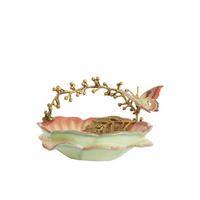 SCHALE Butterfly Orange 26.5/20/14 cm - Orange, Keramik (14cm) - Light & Living