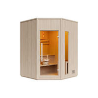 FINNISCHE Sauna - 6 Personen - Holz, Platte - Naturfarben Hell - - Naturfarben, Holz (180/210/180cm) - Vente-Unique