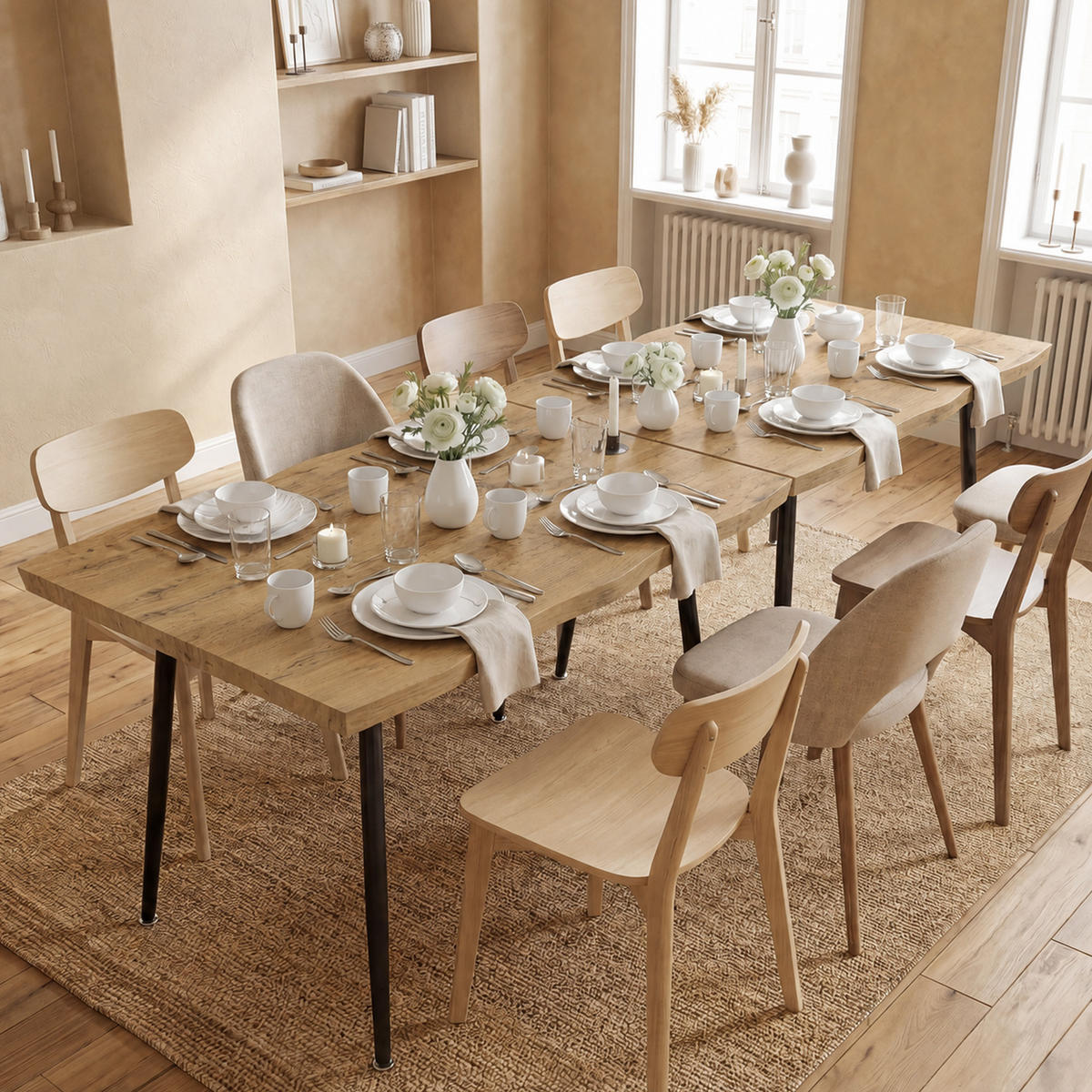 ESSTISCH Eichefarben 110.0/70.0/75.0cm - Eichefarben, Holzwerkstoff (110/70/75cm)