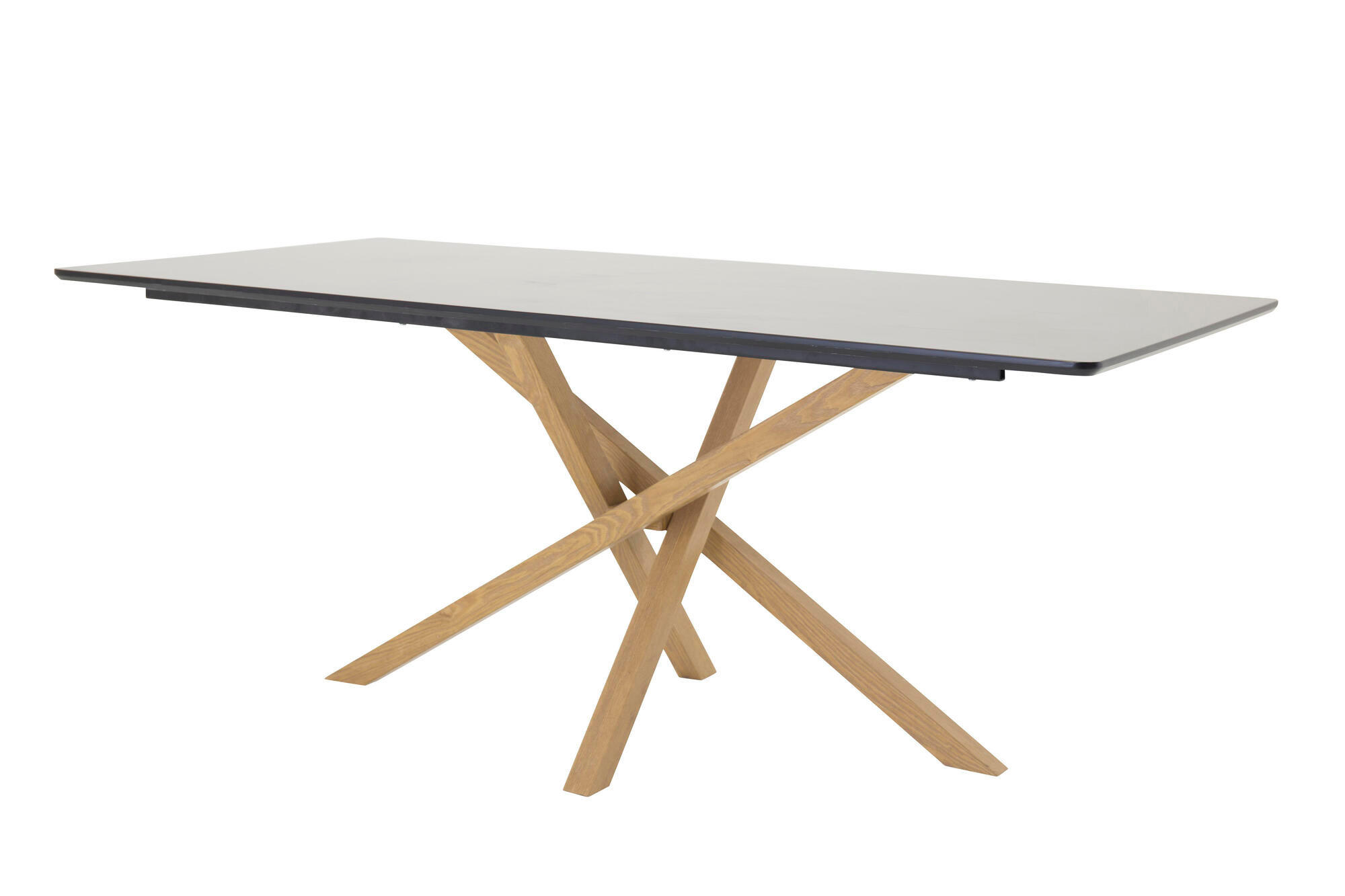 ESSTISCH PIAZZA Schwarz 90x180x75 cm - Schwarz, Holzwerkstoff (180/90/75cm) - FURNLUX