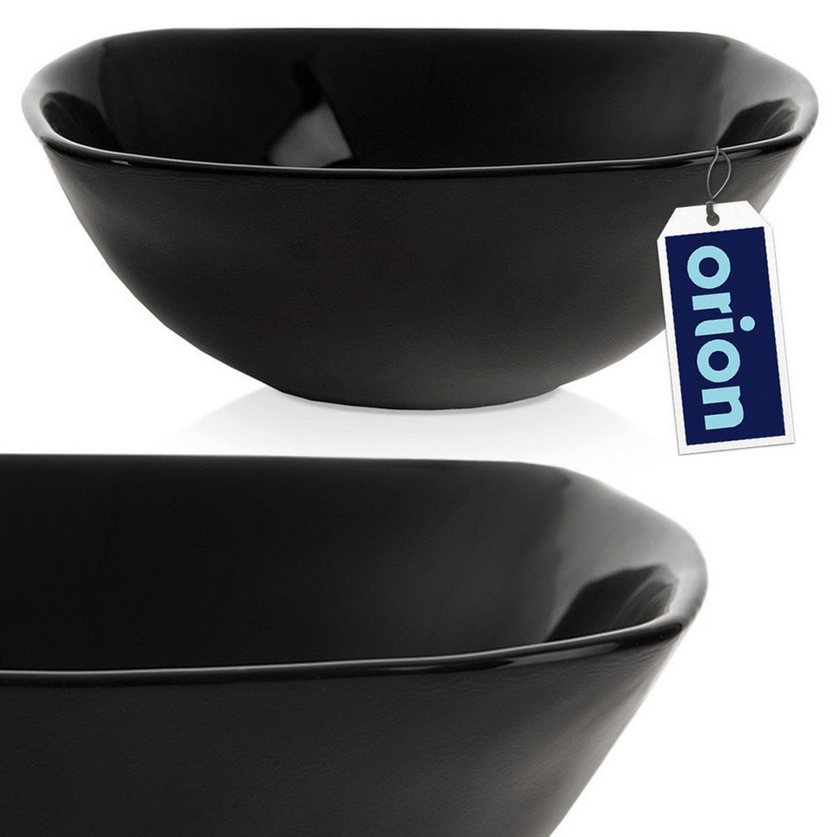 GLASSCHALE 15 cm 450 ml Schwarz - Schwarz, Glas (15/15/5cm) - Orion 