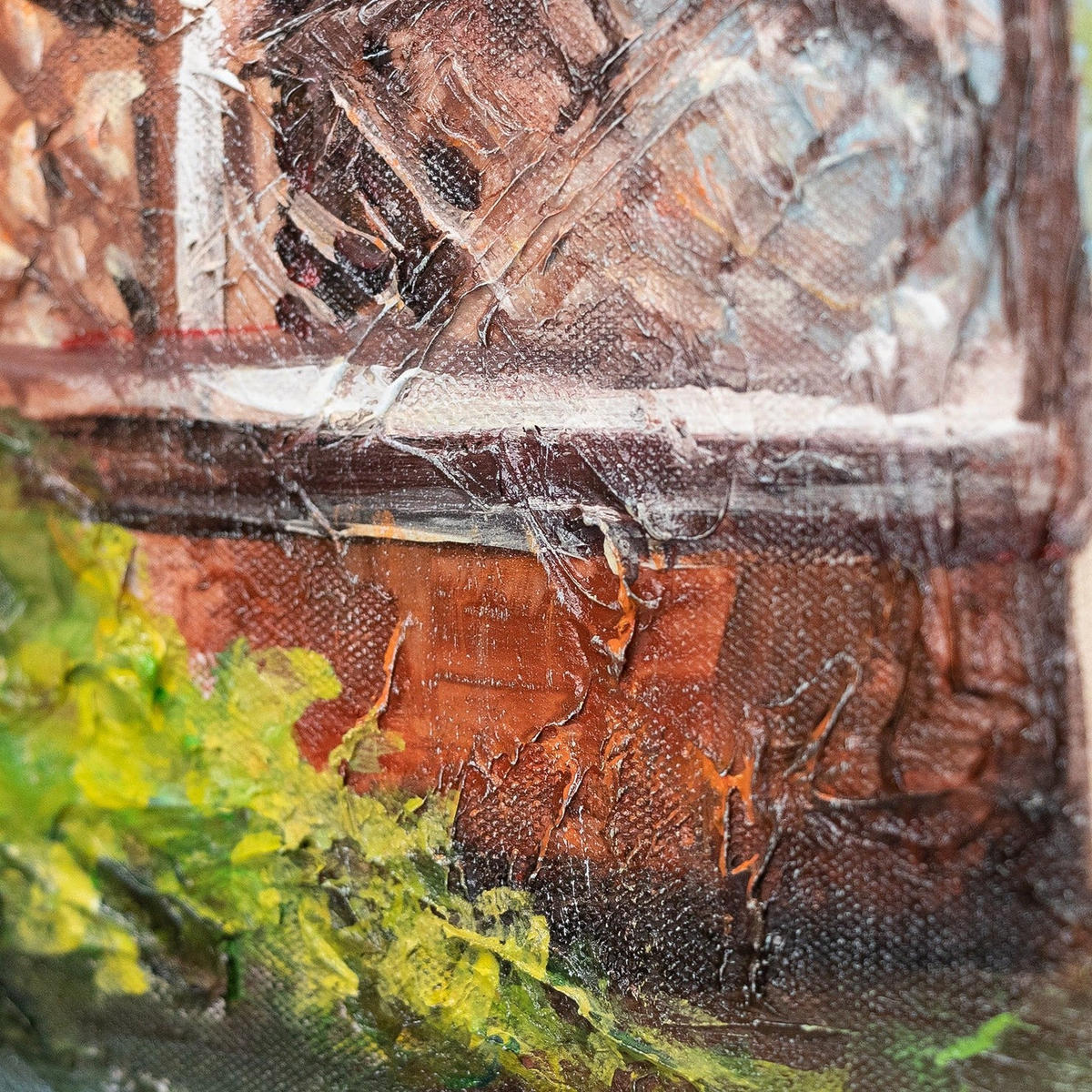 GEMÄLDE Stadtpassage auf Keilrahmen 140x70 cm - Multicolor, Holz (140/70cm) - YS-art gallery