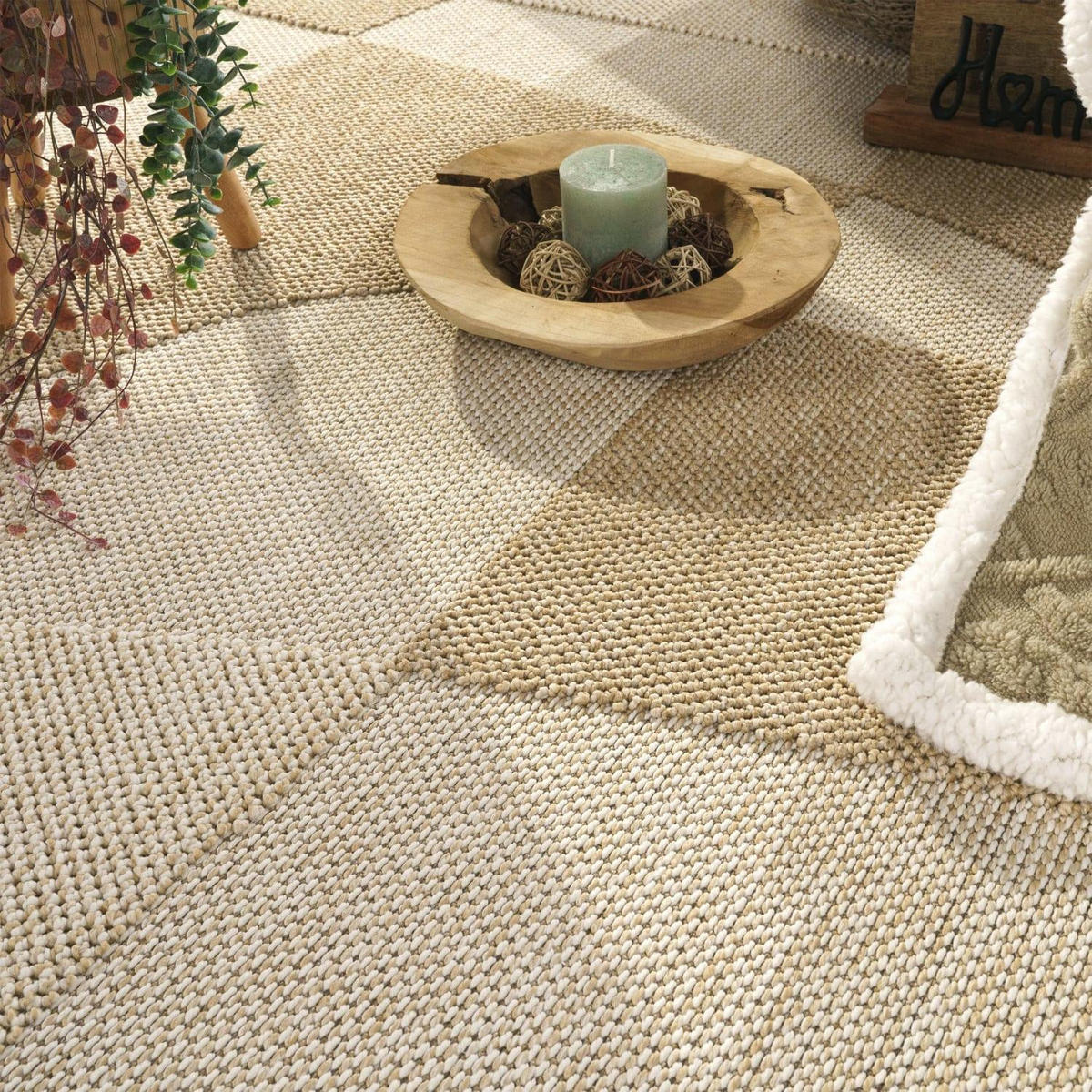 OUTDOOR-TEPPICH BERLIN 542 CREME 200X280 - Creme, Kunststoff (200/280cm) - Paco Home