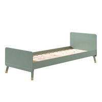 EINZELBETT Kamillah 204x74x95 aus MDF in Olive Grün - Grün, Holzwerkstoff (90/200cm) - 58aufmkessel