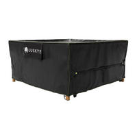 GARTENMÖBELABDECKUNG CoverSafe Pro schwarz - Schwarz, Kunststoff (250/90/250cm) - Juskys