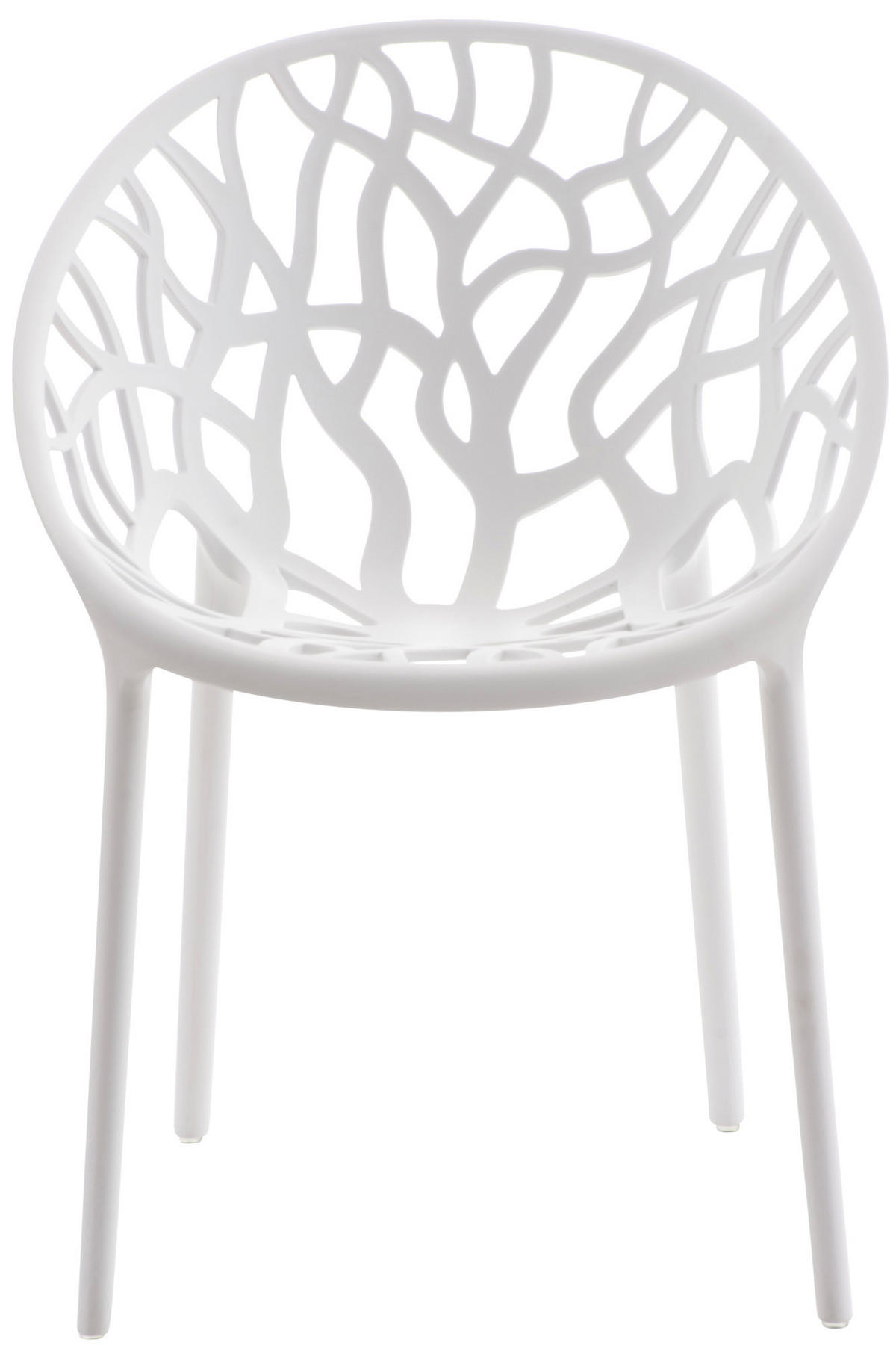 GARTENSTUHL Kunststoff weiß - Weiß, Kunststoff (59/80/60cm) - CLP
