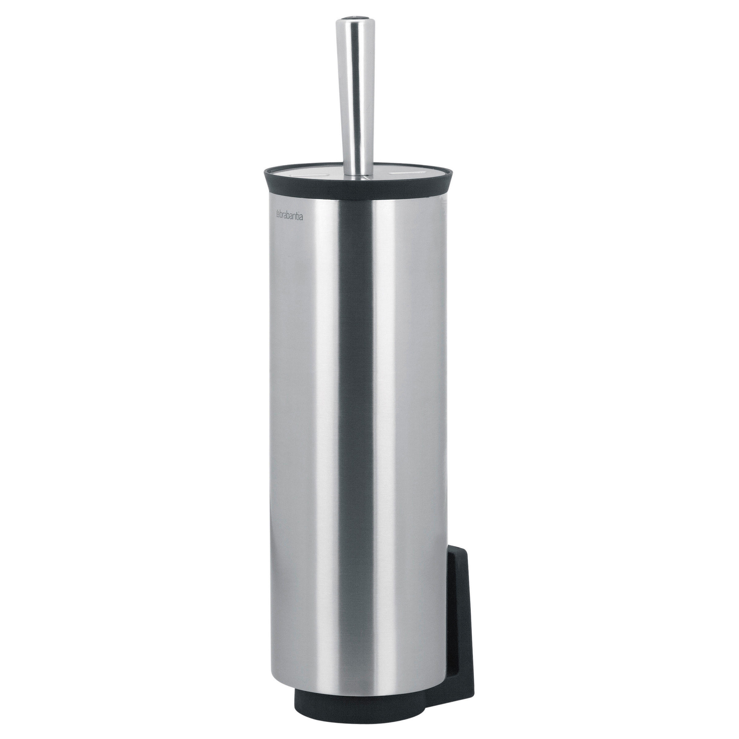 WC GARNITUR & BÜRSTE De Luxe, Matt Edelstahl - Silberfarben, Metall (16/46/29cm) - Brabantia