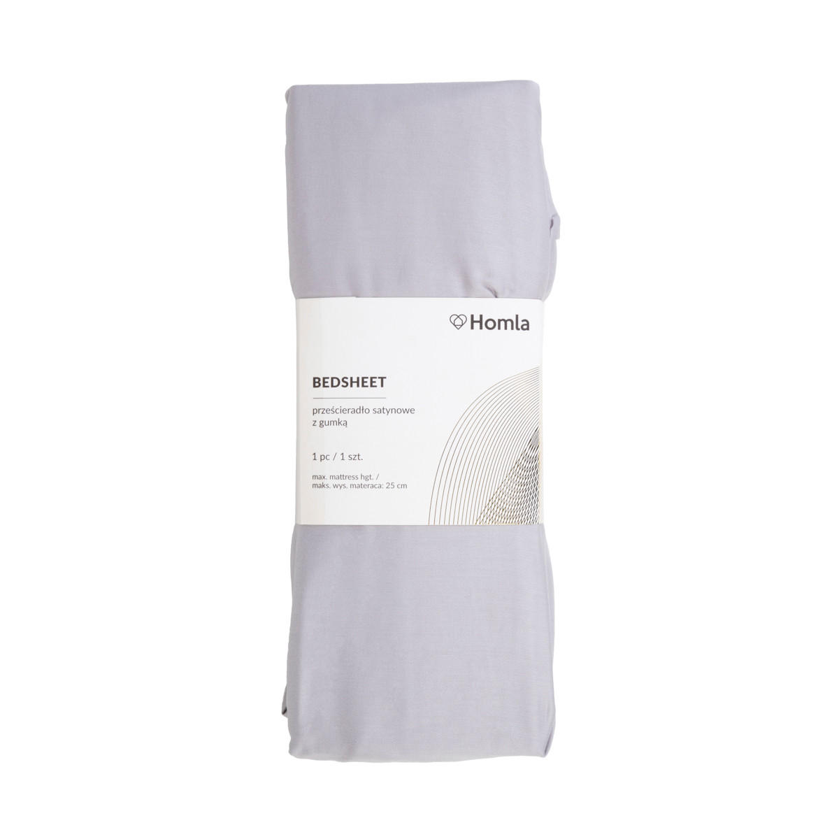 BETTLAKEN Danielle grau Satin 90/200 cm - Grau, Textil (90/200cm) - Homla