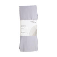 BETTLAKEN Danielle grau Satin 90/200 cm - Grau, Textil (90/200cm) - Homla