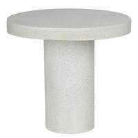 BEISTELLTISCH Pieces in Travertin-Look - Weiß, Keramik (50/50/46cm) - Butlers